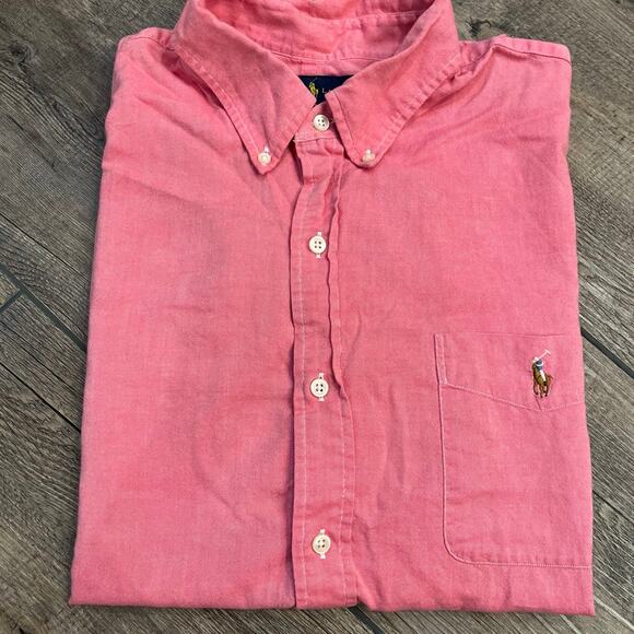 Ralph Lauren Other - Ralph Lauren‎ Slim Fit Chambray Oxford Button up Short Sleeve 100% cotton Shirt
